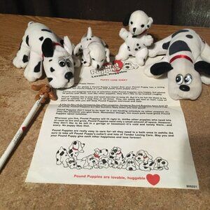 4X POUND PUPPIES PLUSH DAIRY QUEEN PENCIL + PUPPY CARE SHEET